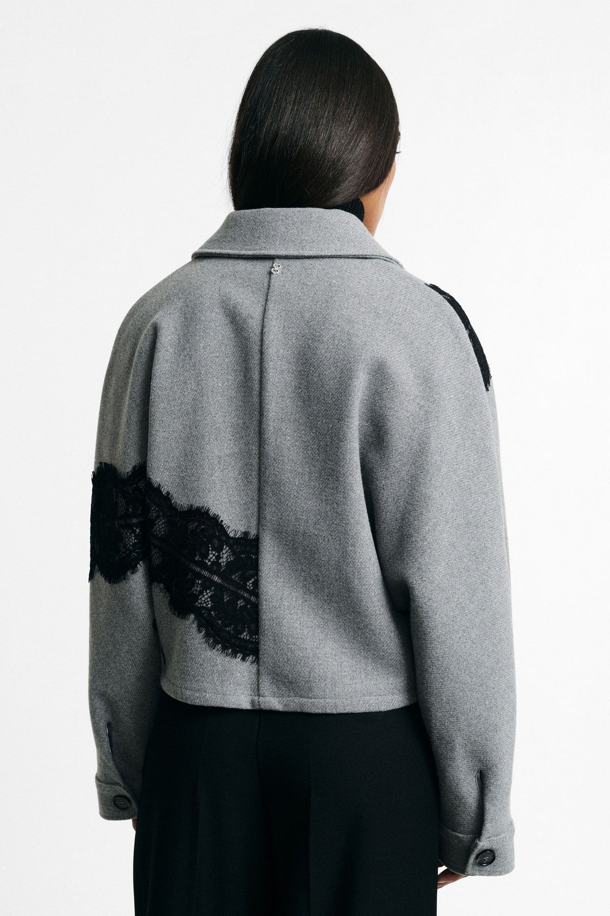 ELISE LACE CROPPED JACKET