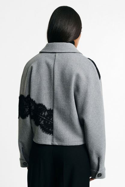 ELISE LACE CROPPED JACKET
