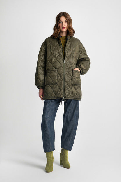MARSHA DOUBLE FACED JACKET KHAKI BLUE