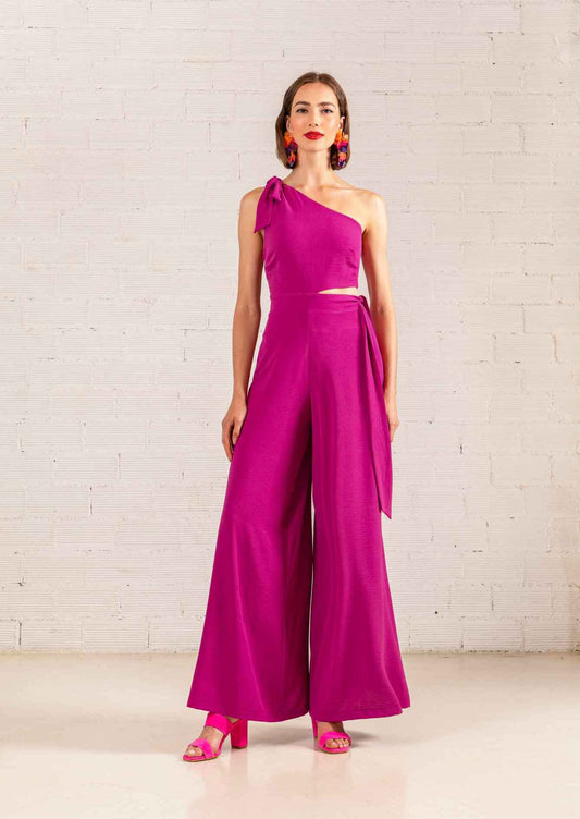 FARLAH ONE SHOULDER JUMPSUIT - Vesta Donna