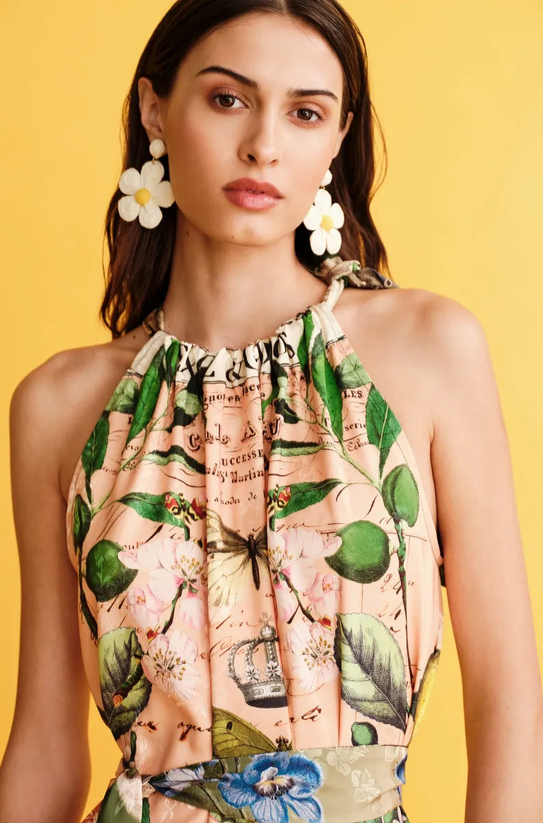  CITRUS LONG DRESS - Jacquard - Vesta Donna 