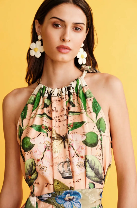  CITRUS LONG DRESS - Jacquard - Vesta Donna 