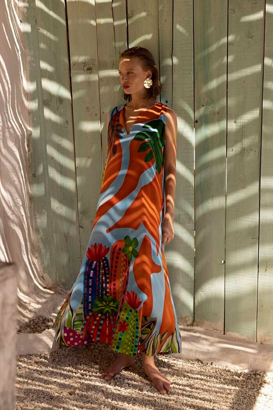 SHEL DRESS ORANGE