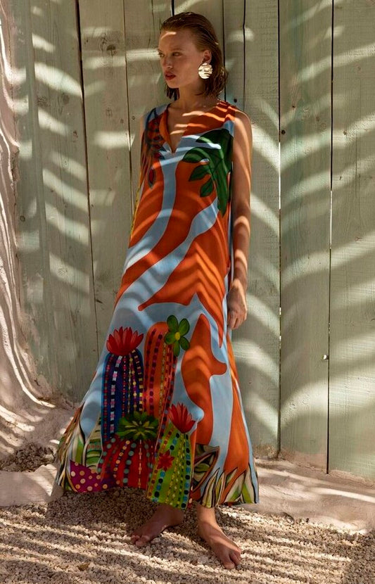SHEL DRESS ORANGE