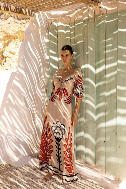 IRISA DRESS BEIGE