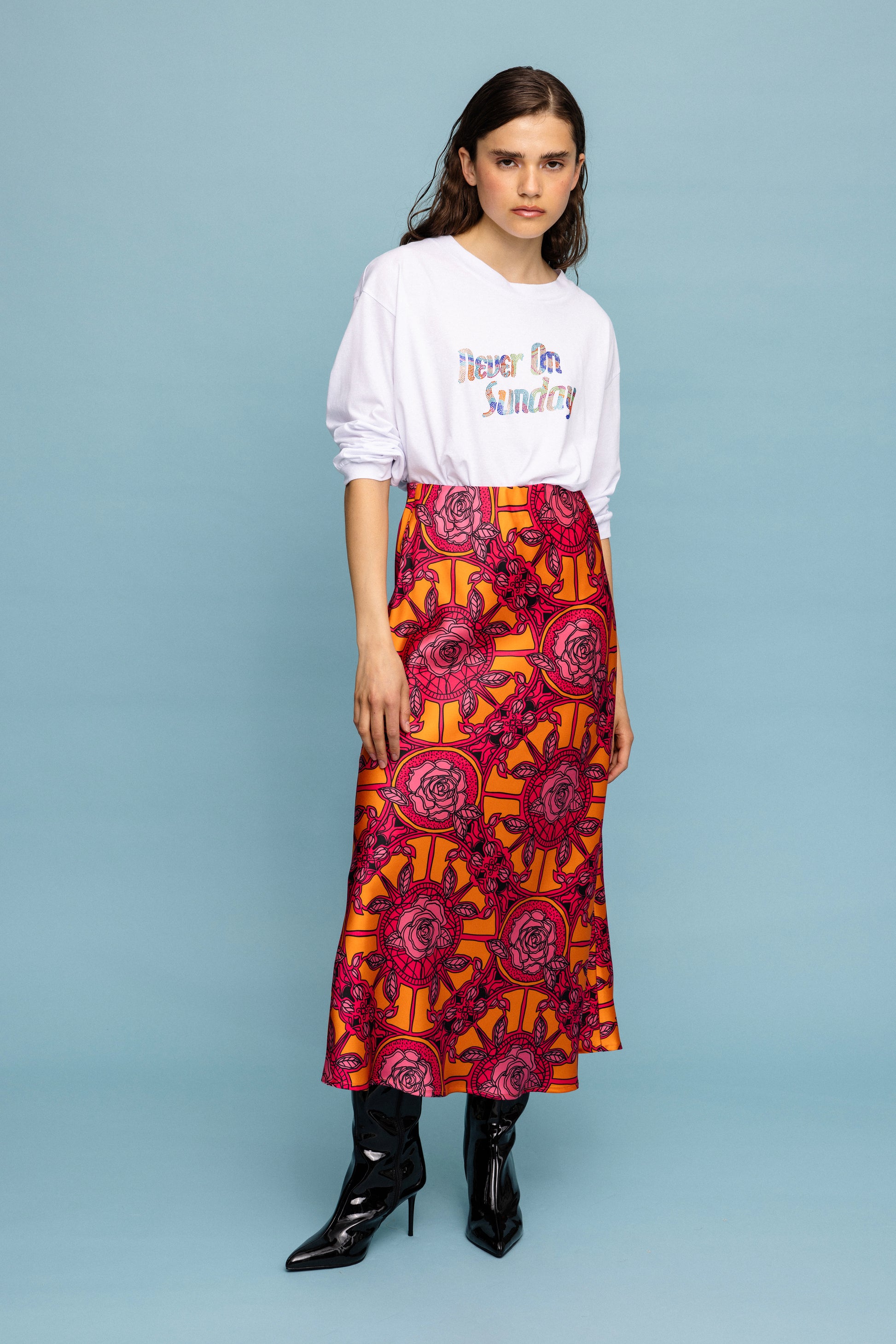 Never on Sunday ROS SKIRT - Vesta Donna 