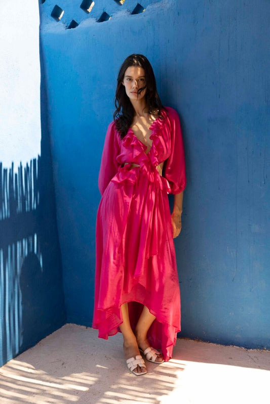 NYSA DRESS FUCHSIA - Vesta Donna