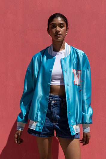 NO SIGNAL JACKET TURQUOISE