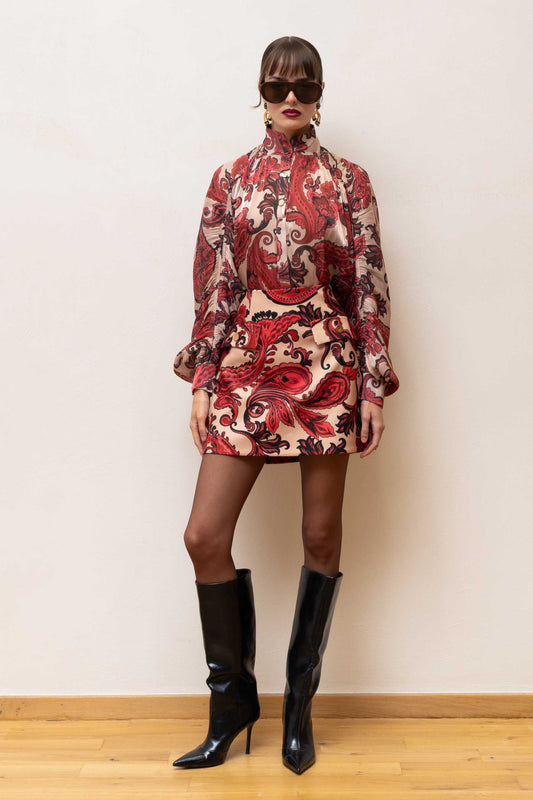  VICKEY PAISLEY SKIRT - Vesta Donna 