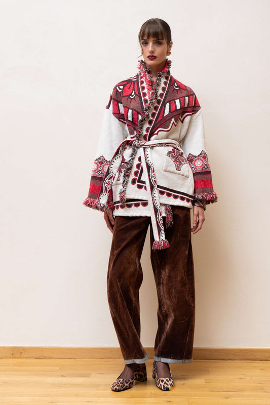 DIMZA CARDIGAN RED