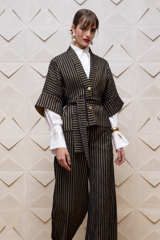 GOLDEN STRIPE SUIT