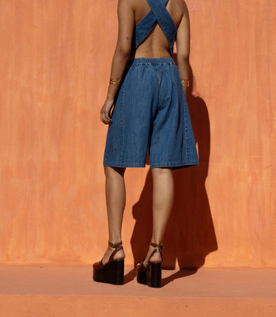 SERENE DENIM BERMUDA SHORTS