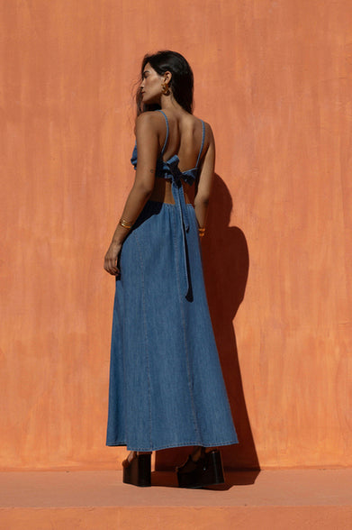 SERENE DENIM DRESS