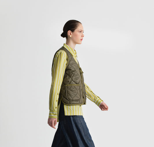 SAITA PUFFER VEST GREEN