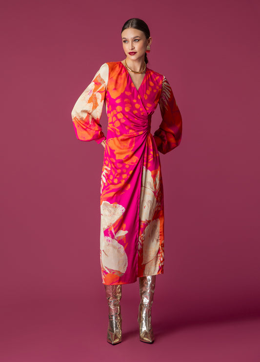  ROSE WRAP DRESS - Vesta Donna 