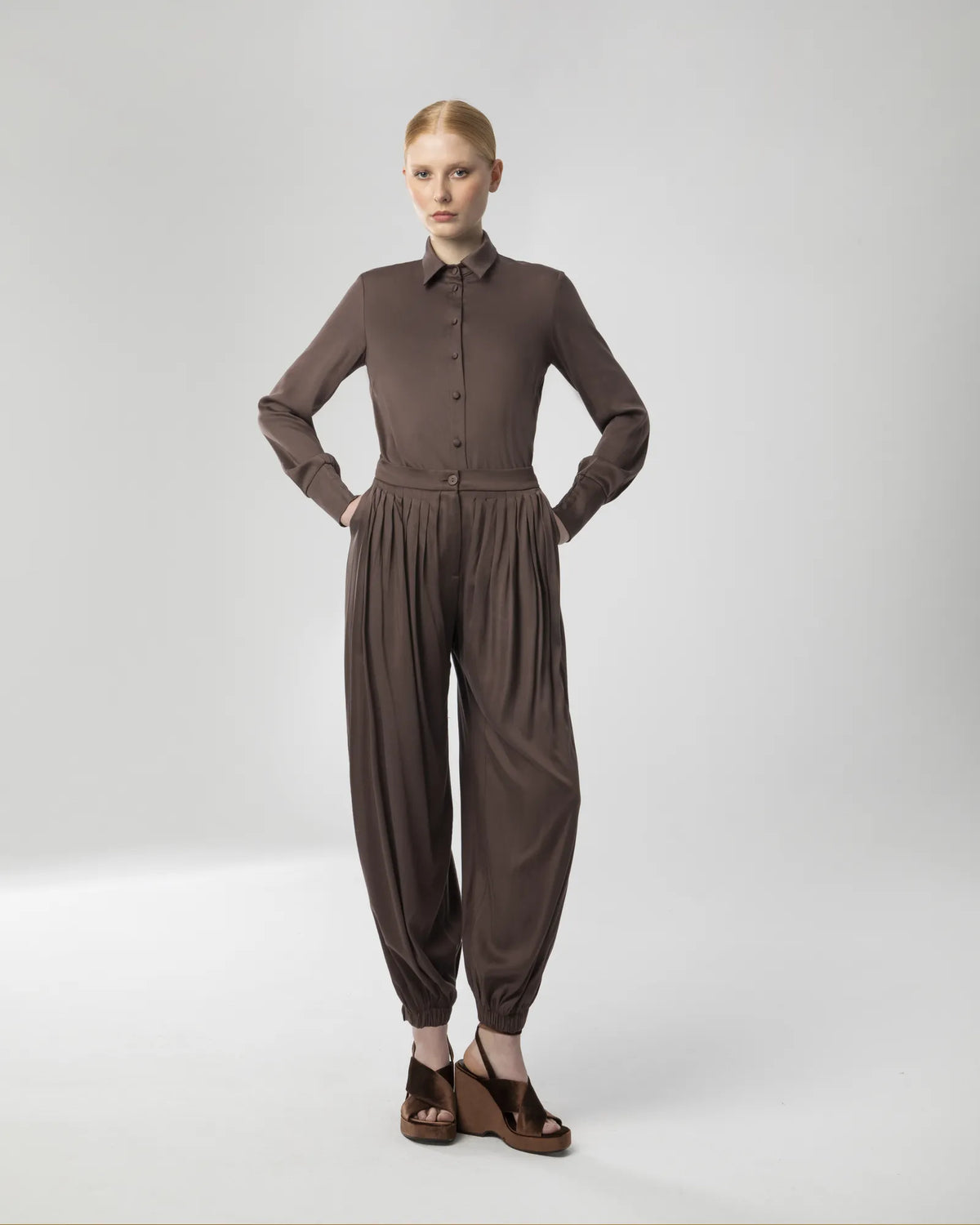 GIZI SHIRT BROWN