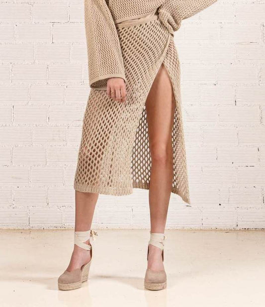 SAVANNAH KNIT SKIRT - Vesta Donna
