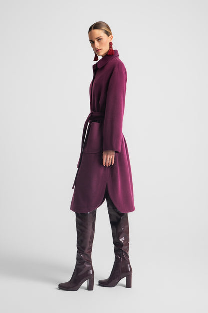 WILLOW COAT BORDEAUX
