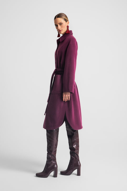 WILLOW COAT BORDEAUX
