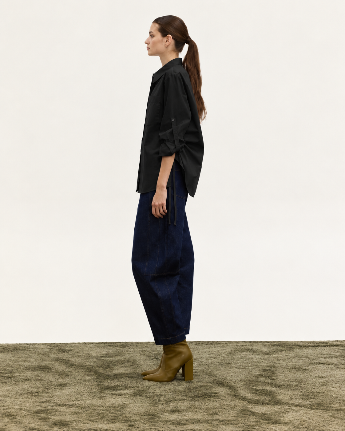 LIVIA RELAXED SHIRT BLACK
