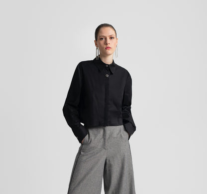  ANNETTE SHIRT BLACK - Vesta Donna 