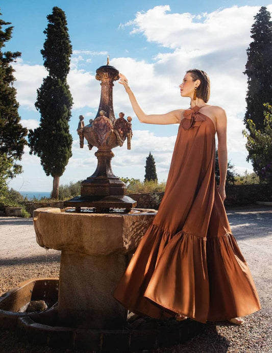 INESSA DRESS CHOCOLATE