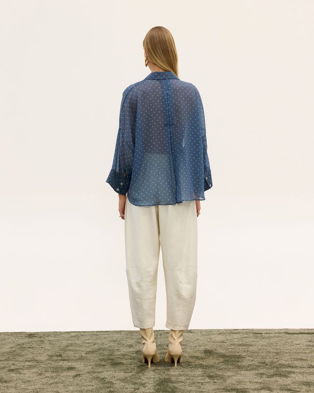 DAPHNE SHEER DOT SHIRT