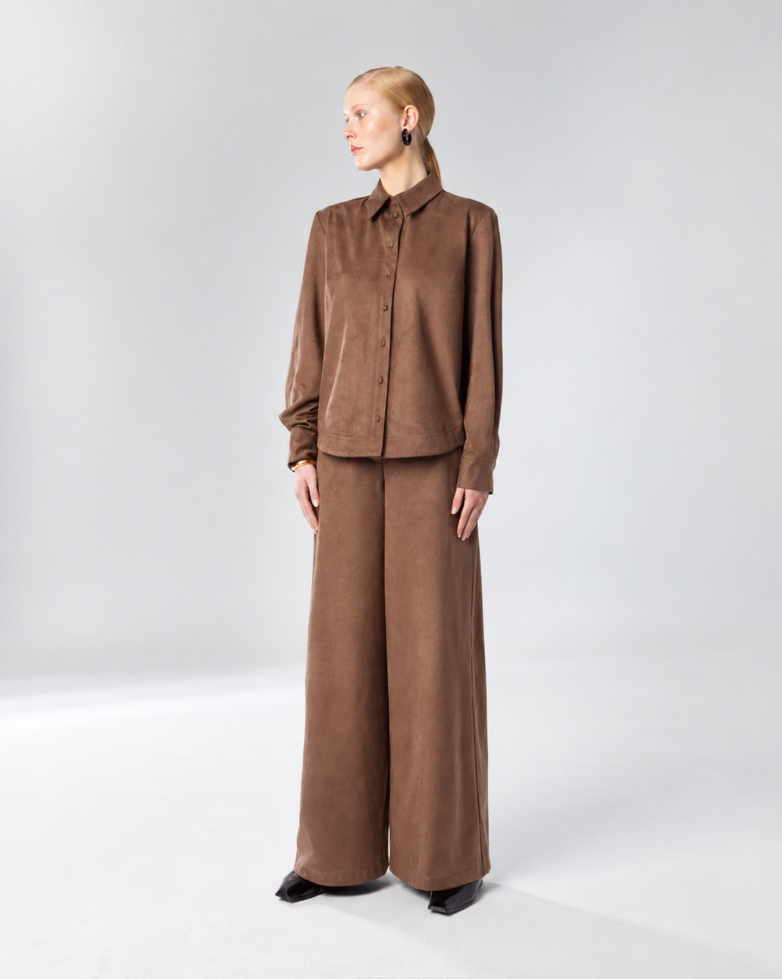  ZENIA SHIRT BROWN - Vesta Donna 