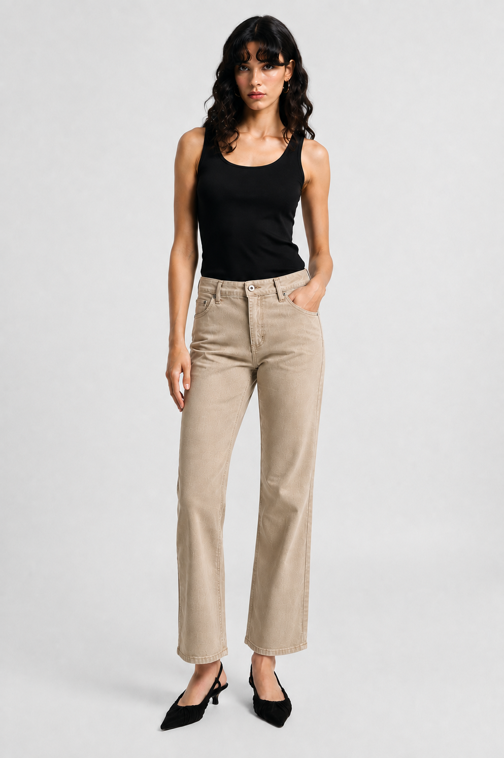 VANILLA STRAIGHT DENIM PANTS