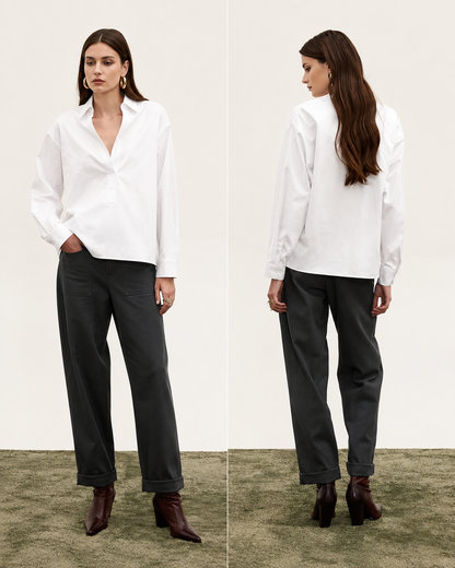 RUBY POPLIN SHIRT WHITE