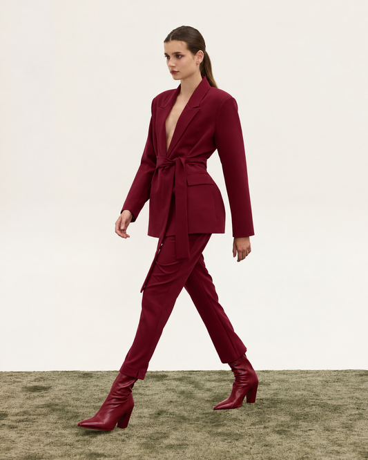 BINI BLAZER CHERRY