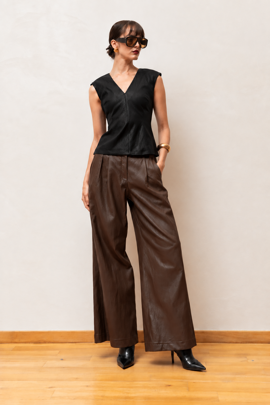  CATHY PANTS BROWN - Vesta Donna 