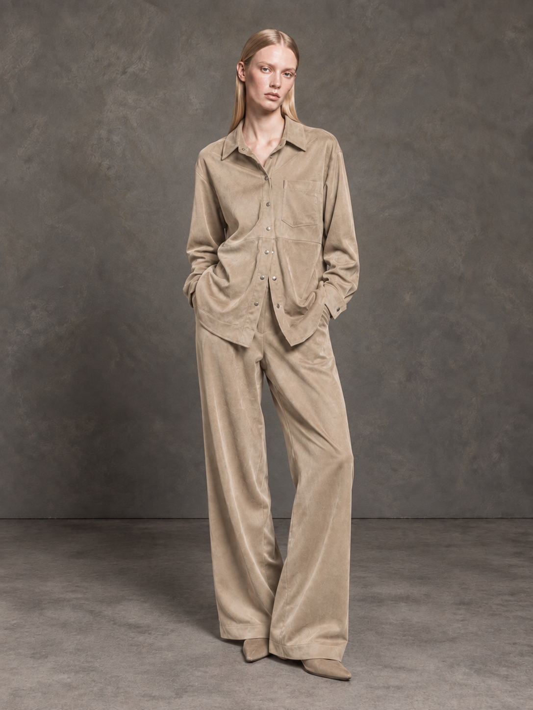 COCOA SUEDE SHIRT BEIGE