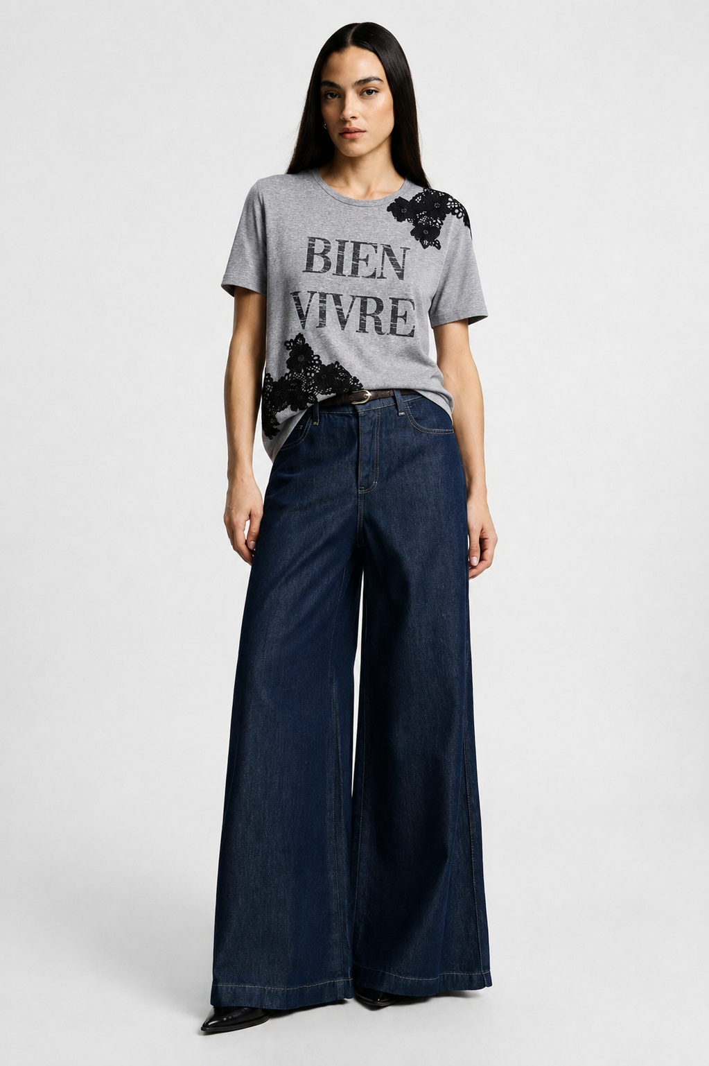 AMELIE BIEN VIVRE T-SHIRT GREY