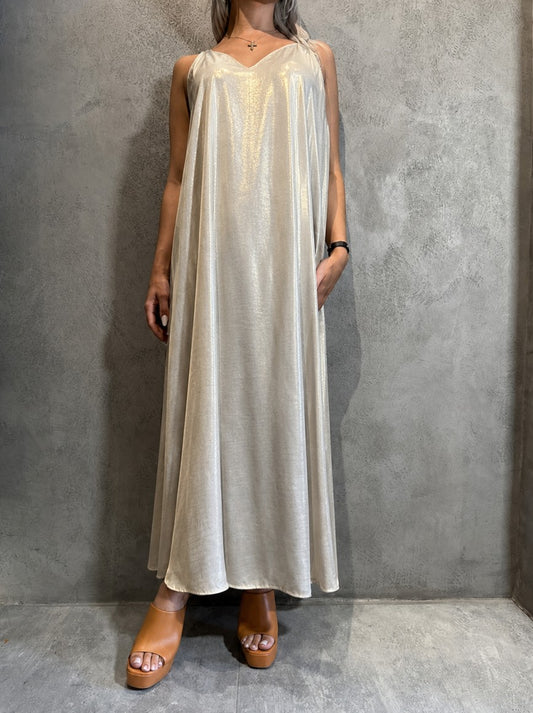 CAMILLE GOLD LONG DRESS