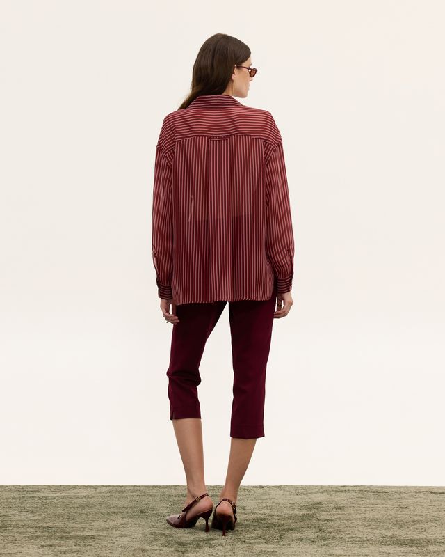 BORDEAUX STRIPED SHIRT