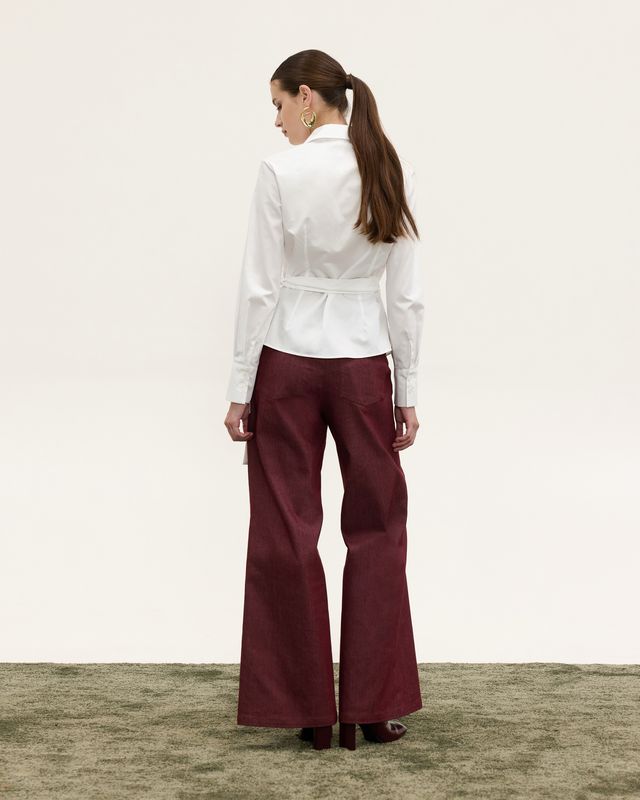 ELLIE WRAP SHIRT WHITE