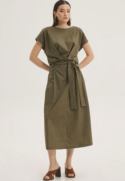  SANDRA CROP TOP KHAKI - Vesta Donna 