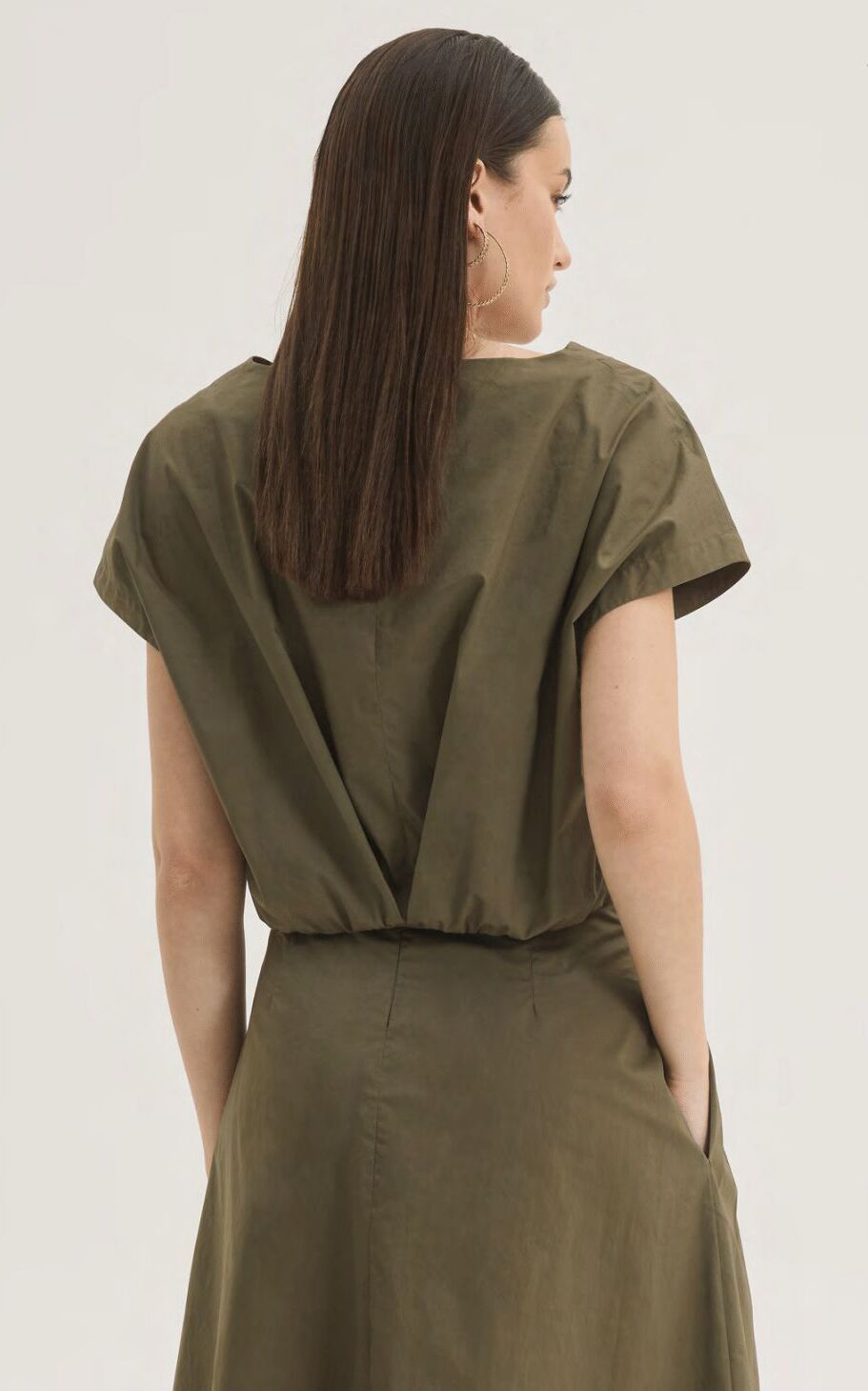  SANDRA CROP TOP KHAKI - Vesta Donna 