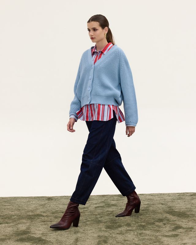 BARREL DENIM PANTS
