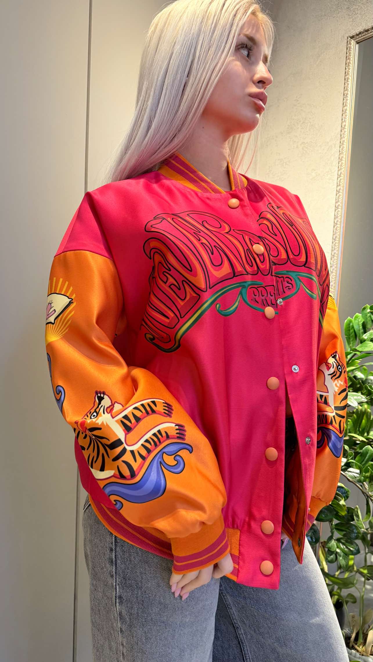 CANDIS LONG JACKET FUCHSIA