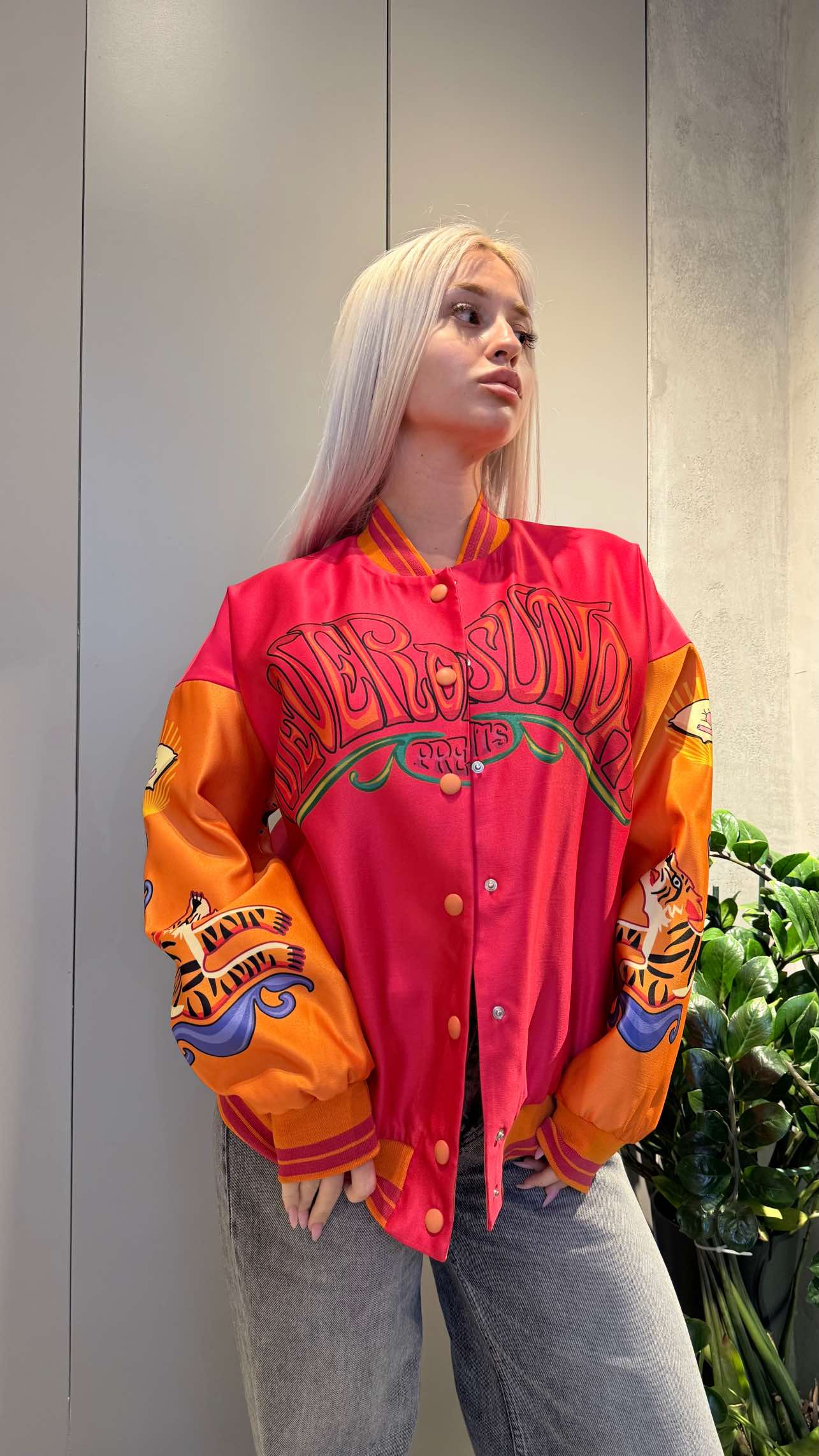 CANDIS LONG JACKET FUCHSIA