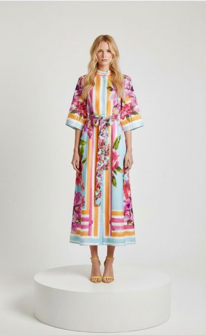  SOLARA BLOOM LONG DRESS - Vesta Donna 