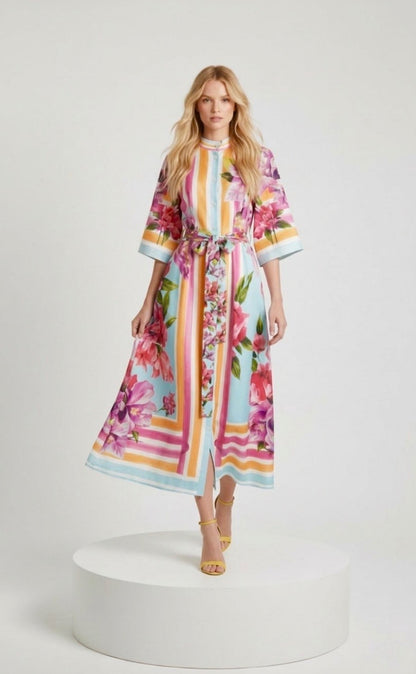  SOLARA BLOOM LONG DRESS - Vesta Donna 