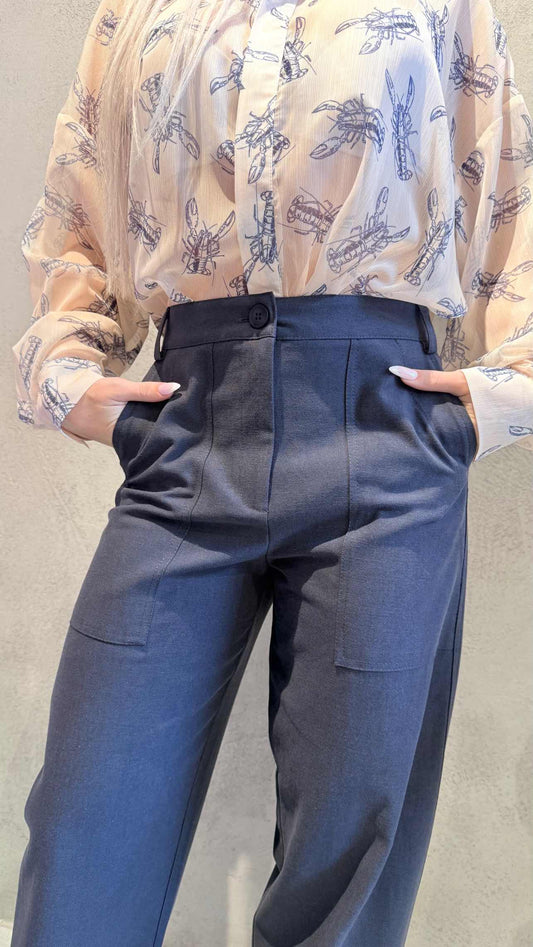  SORAYA PANTS BLUE - Vesta Donna 