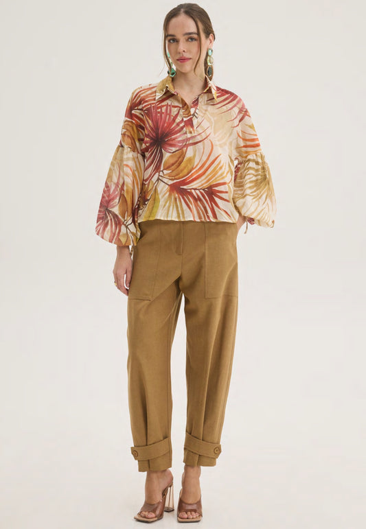  SORAYA PANTS CAMEL - Vesta Donna 