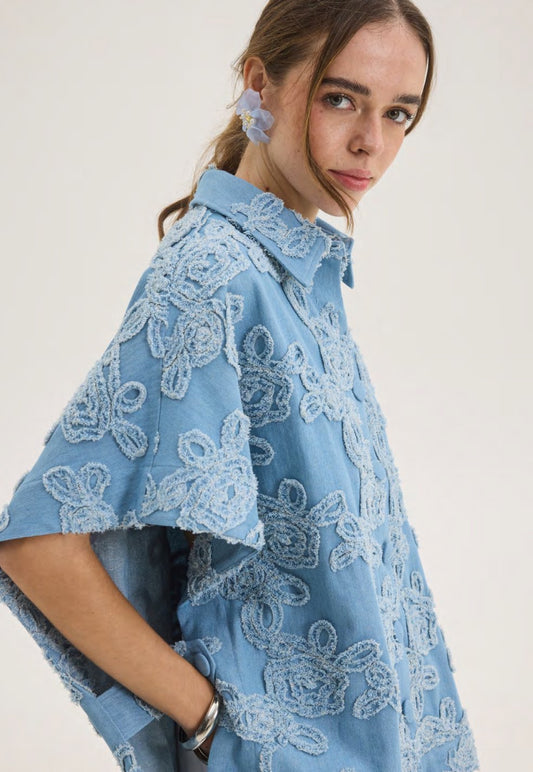 VENUS PONCHO JEAN JACKET