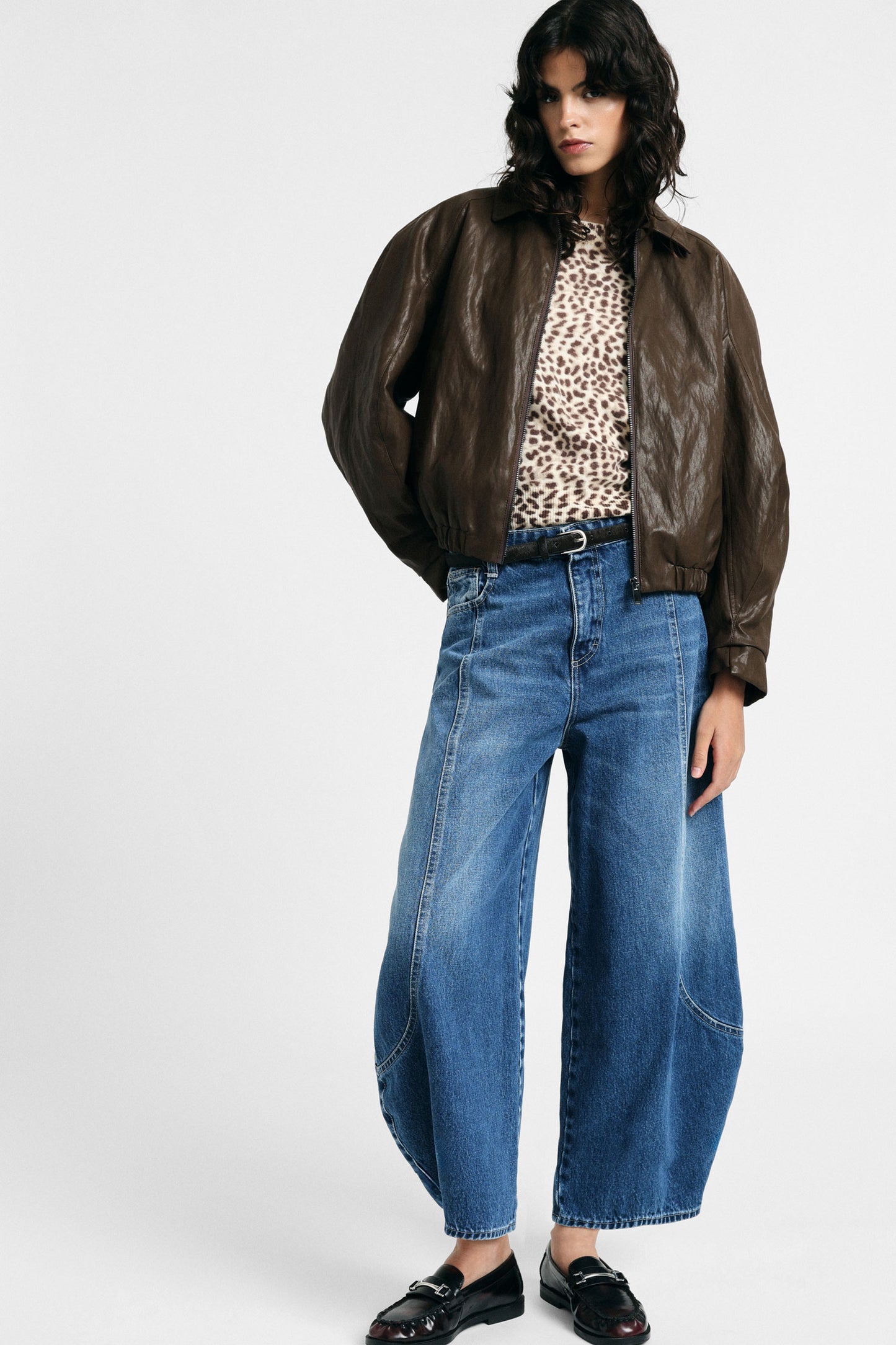 MILA BALLOON DENIM PANTS