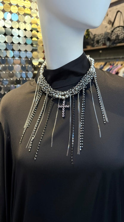 ΚΟΛΙΕ ΠΕΡΛΕΣ ΣΤΡΑΣ ΜΕ ΚΡΕΜΑΣΤΟ ΣΤΑΥΡΟ