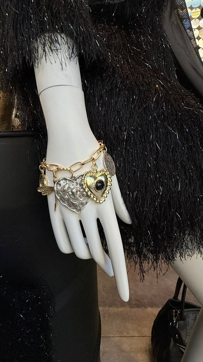 ΒΡΑΧΙΟΛΙ ΑΛΥΣΙΔΑ ΜΕ ΔΙΧΡΩΜΑ ΚΡΕΜΑΣΤΑ